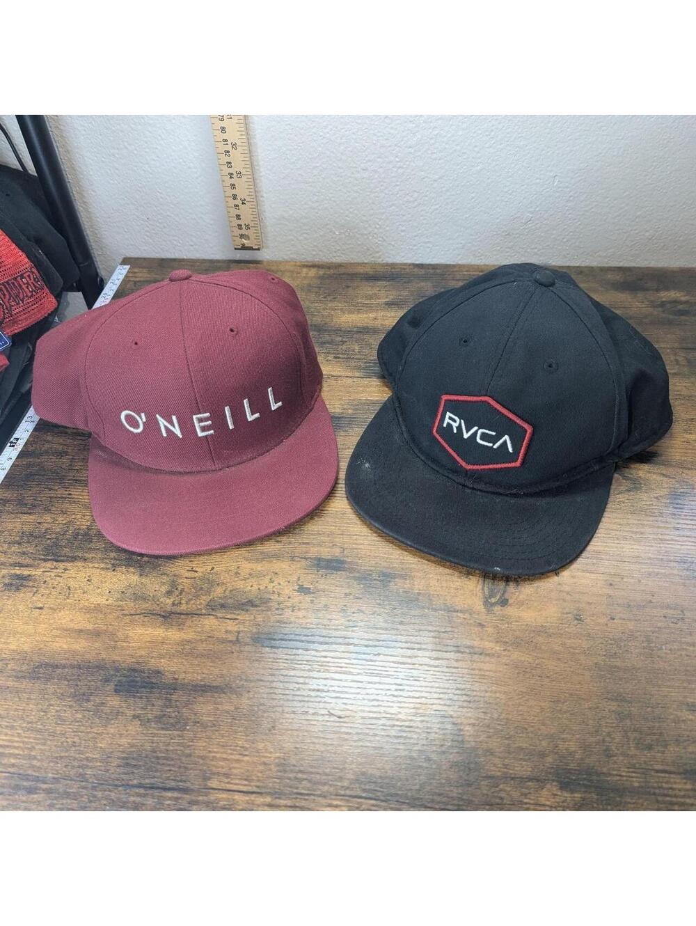 O'Neill & RVCA Snapback Hat Lot of 2 Surf Skate Streetwear